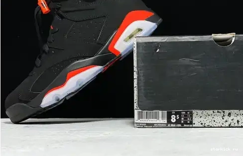 2019 384664-060 JORDAN RETRO BLACK OG AIR 6 INFRARED 384664-060 0628